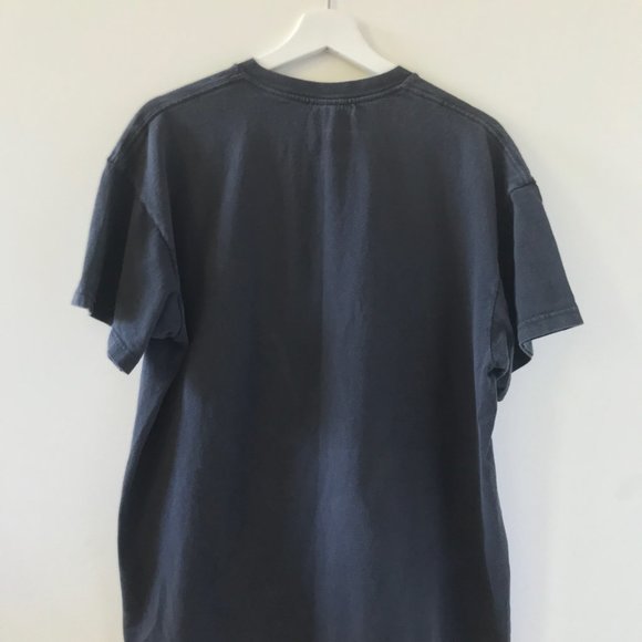 Washed Black 90s Vintage T with slime green ‘Fort - Picture 4 of 4